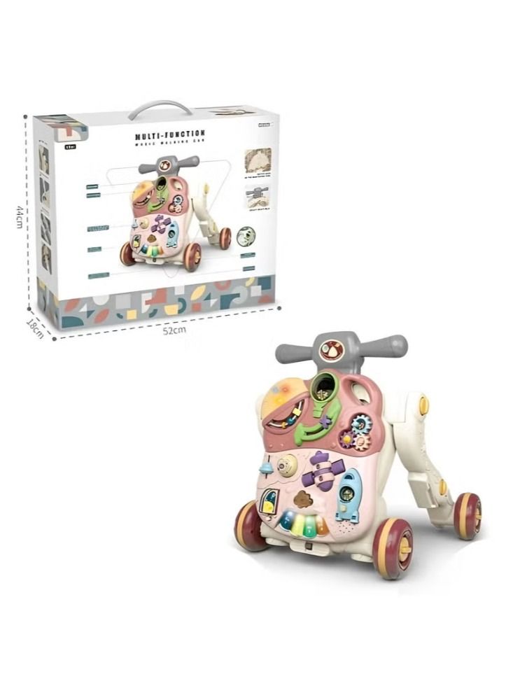 Dreamzon 4 in 1 Baby Walker, Ride on Car, Game Panel, Sit-to-Stand Walker, Kids Multifunctional Activity Center w/Lights & Music - Image 2