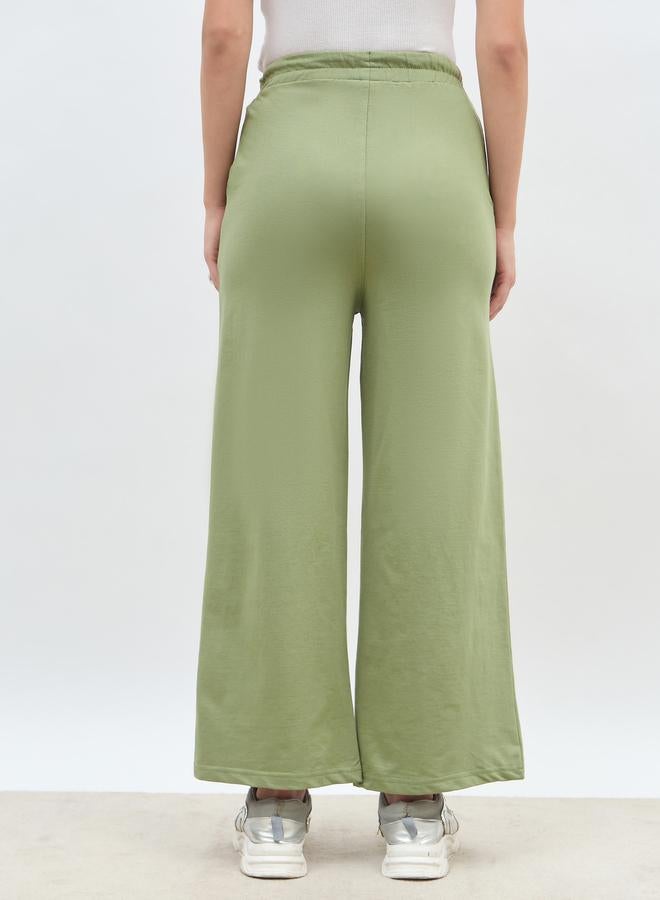 Styli Styli Solid Straight Leg Joggers with Drawstring  - Image 5