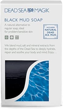 Dead Sea Spa Magik Black Mud Soap 100g Packaging may vary