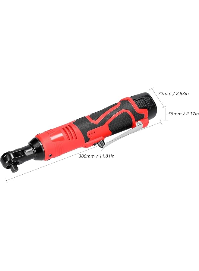 Cordless Electric Ratchet Wrench 16.8V 6000Mah 3/8" 90° Right Angle Impact Wrench (2 Batteries) - Image 3