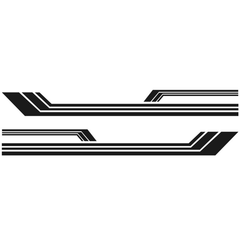 RV Camper Stripes: Black Premium Vinyl Self-Adhesive Removable Decal - Waterproof Non-Fading Strip Style Auto Sticker for RV Camper Vehicle Exterior Upgrade - Image 1