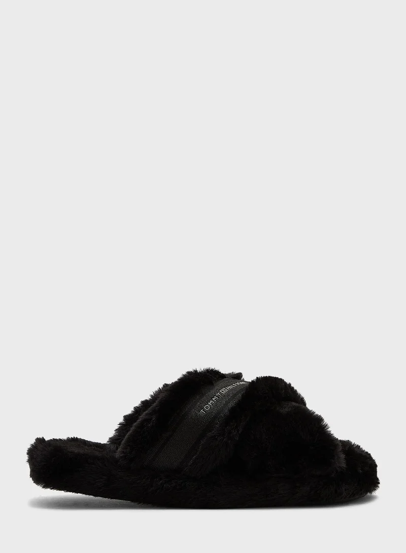TOMMY HILFIGER Fur Bedroom Slipper