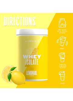 Myprotein Clear Whey Isolate Myprotein Clear Whey Isolate Lemonade flavored