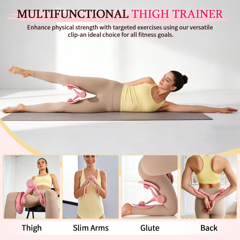 laapee Pilates Kit for Women,17PCS Home Pilate Equipment Essentials, 12.6" Pilates Ring Ball Set with Resistance Bands, Ankle Weights, Sliders,Thigh Trainer, Yoga Strap,Socks Accessories for Home Workout - Image 4