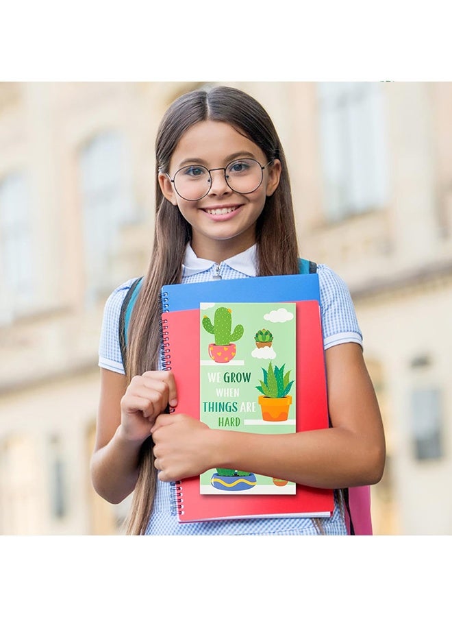 دبليو أف أف أو مجموعة ملاحظات لاصقة لطيفة 440 ورقة - نحن ننمو عندما تكون الأمور صعبة - مجموعة ملاحظات لاصقة - ملاحظات لاصقة على شكل صبار لطيفة مع أقسام نباتية - دفاتر ملاحظات للكتابة - لوازم العودة إلى المدرسة والمكتب - كهدية تقدير للمعلمين، أو كمدلولات للحفلات المدرسية والمكتب - Image 5