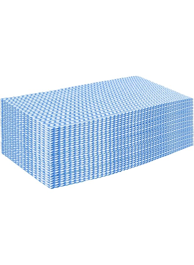 promass 50 Pack Disposable Dish Cloths Heavy Duty Reusable Cleaning Cloths Dish Rags for Kitchen 23.6x11.8inches - Blue - Image 1