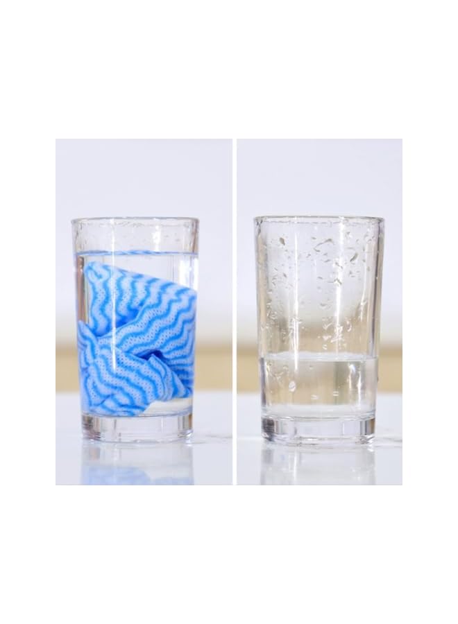 promass 50 Pack Disposable Dish Cloths Heavy Duty Reusable Cleaning Cloths Dish Rags for Kitchen 23.6x11.8inches - Blue - Image 5