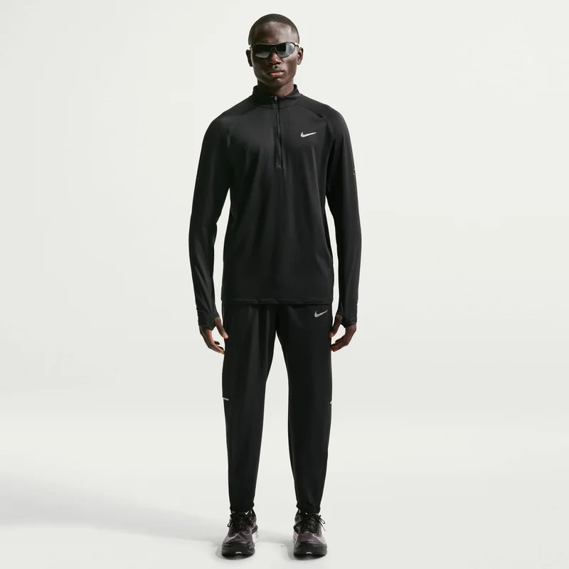 Nike Black Men's Stride Dri-FIT Running Top for Men | Best Price UAE