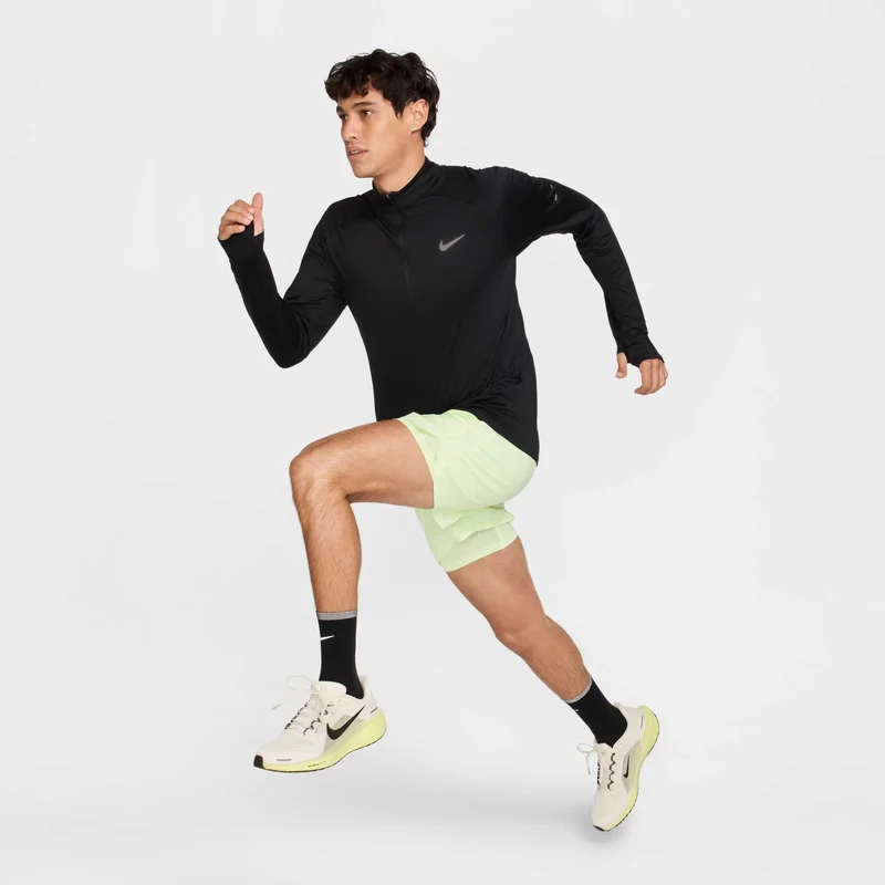 Nike Black Men's Stride Dri-FIT Running Top for Men | Best Price UAE
