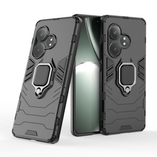 SPAZY CASE® Realme GT 6T Back Cover | Dual Layer Armor Defender Full Body Protective + PC Hybrid Kickstand Back Case for Realme GT 6T - Image 1