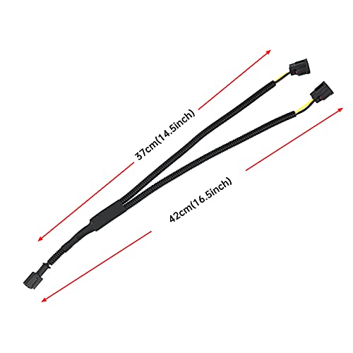SEINECA Car Horn Adapter Wiring Harness 1 to 2 Horn Adapter Connector Y Type Horn Special Plug Wiring Kit Compatible with Honda (2016-) Car Truck Horn Plug and Play.（with Two Pairs of Horn Plug） - Image 5