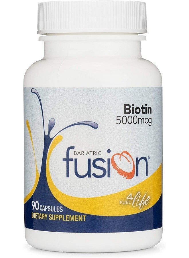 Bariatric Fusion Biotin 5000Mcg Vitamin Small & Easy To Swallow Capsules Nutritional Supplement 90 Count 3 Month Supply - Image 2