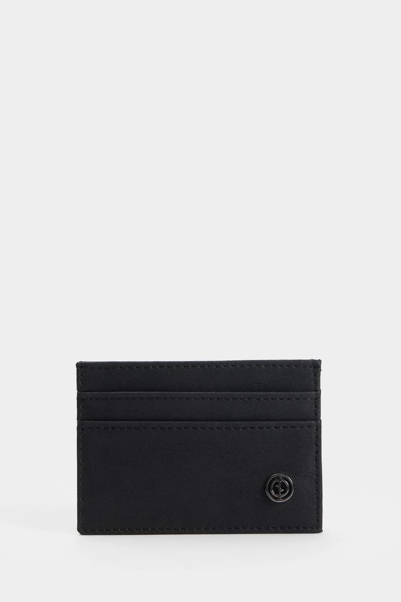 Defacto Man Faux Leather Business Card Wallet