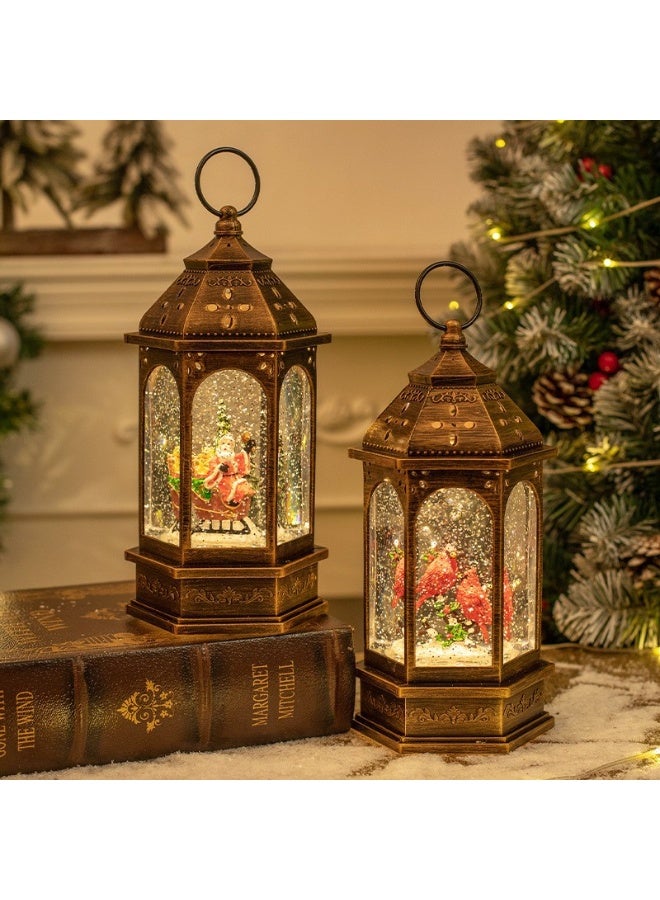 Crystal Christmas lights, Christmas gifts, bar, tabletop, and living room decorations Holiday decorations, Christmas decorations, Christmas music, festive LED lights, Santa Claus, Christmas trees, snowmen, Christmas water lanterns, Christmas gifts with music, and singing lights - Image 2