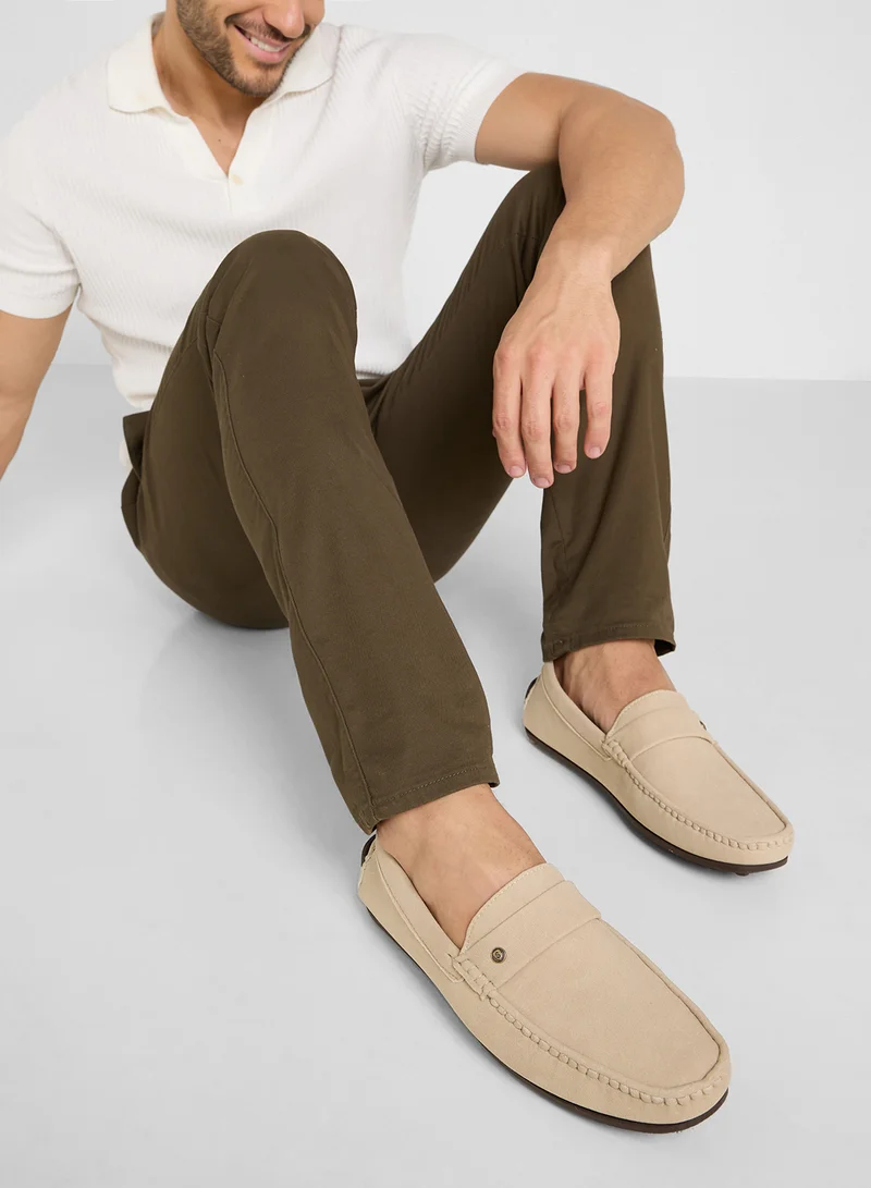 Robert Wood Faux Suede Loafers