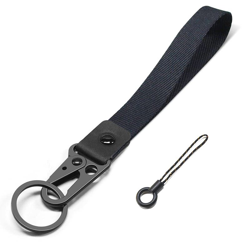 ABLAZE Wristlet Strap for Keys, Hand Wrist Lanyard Durable Key Chain Wristlet Lanyard for Men and Women (Black) - Image 1