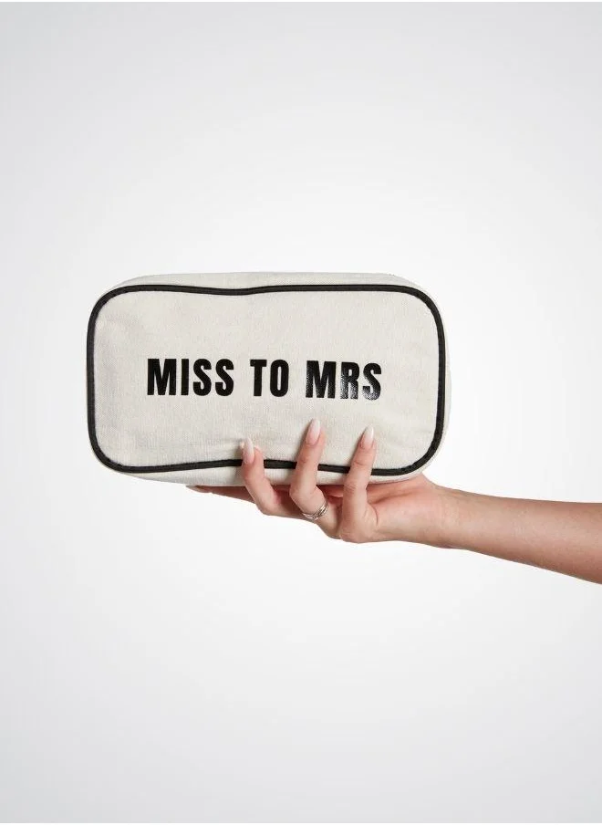 DAZED&ENGAGED MISS to MRS cosmetic pouch for the Bride