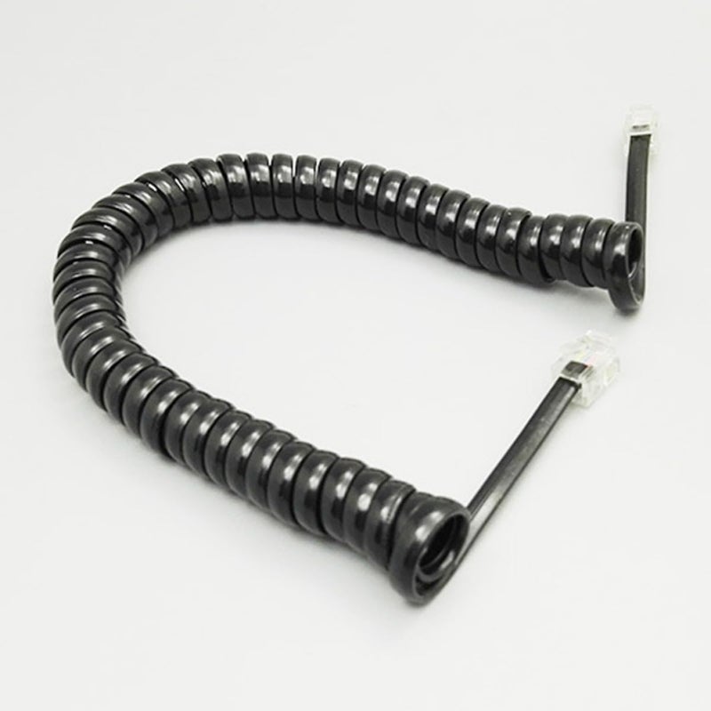 12pcs Telephone Receiver Connection Cables 2m Coiled Phone Cord for Landline Phones with Cord Detangler Compatible with Desk Telephones Black White Red - Image 4