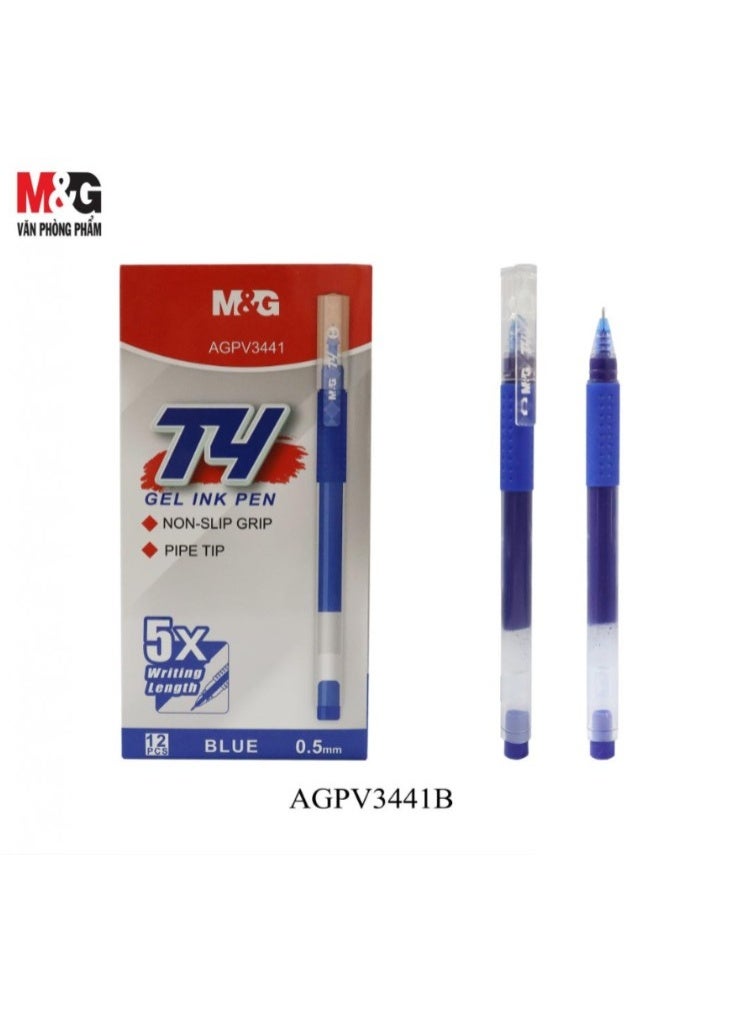 M&G T4 Gel Ink Pen, Smooth Writing Experience, Quick-Dry Ink, 0.5mm Fine Point - Image 1