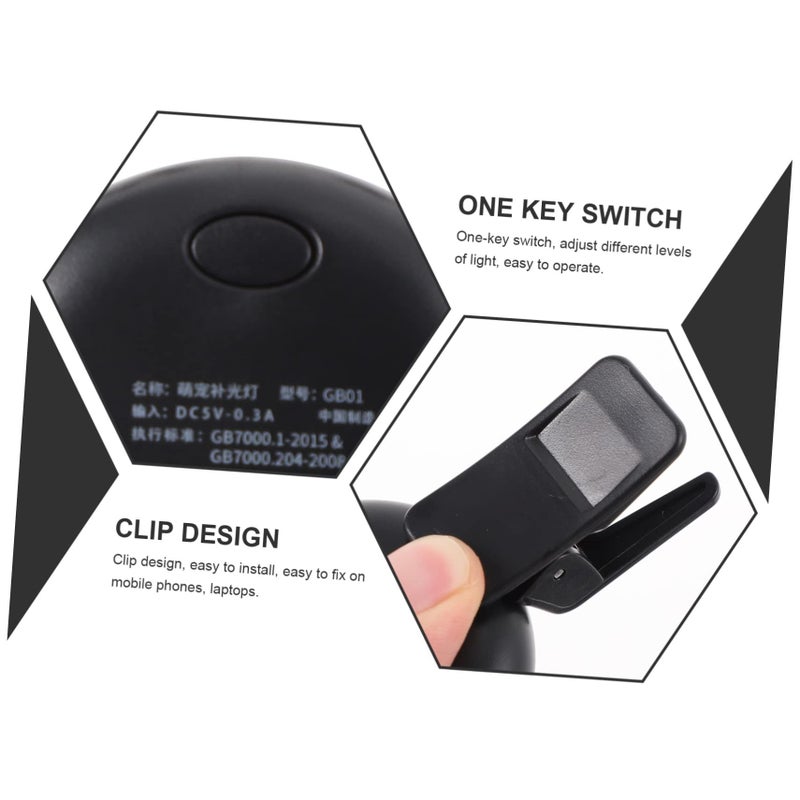 Mini Phone Clip Selfie Ring Light With Adjustable Brightness Portable LED Fill Light - Image 4