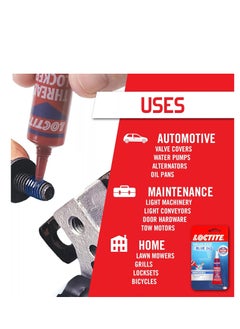 Loctite Loctite Threadlocker Blue 242 - Removable Thread Lock Glue for Nuts, Bolts, & Fasteners, Medium Strength Screw Glue to Prevent Loosening & Corrosion - 6 ml, 1 Pack  - Image 4