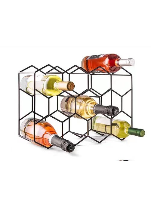 Generic - Factory Direct Supply Simple Wine Rack Display Rack Iron Wine Rack Ornaments Wine Wine Ornaments Shelf - Image 1