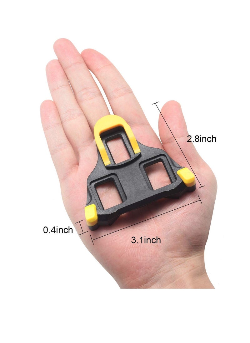 Generic SPD Road Bike Cleats for Shimano Speed-SL SM-SH10 SH11 SH12 Cleats- Indoor Outdoor Peleton Spin Cycling Pedals Cleat & Bicycle Clips Set - Image 4