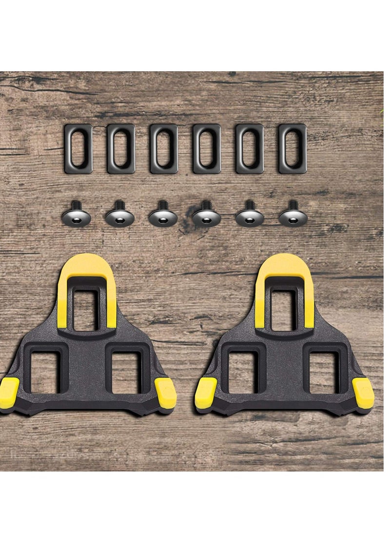 Generic SPD Road Bike Cleats for Shimano Speed-SL SM-SH10 SH11 SH12 Cleats- Indoor Outdoor Peleton Spin Cycling Pedals Cleat & Bicycle Clips Set - Image 5