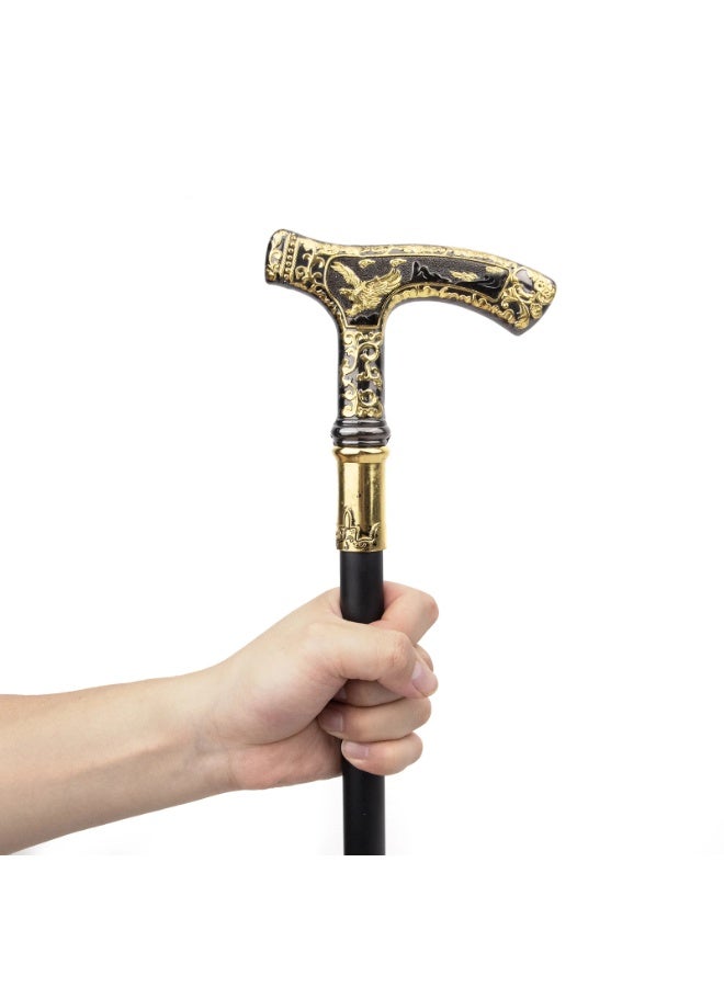 إم مياويان عصا فاخرة برأس نسر معدني – عصا مشي أنيقة بطول 90 سم قابلة للفك من قطعتين، للأزياء التنكرية والإطلالات الراقية، هدية مثالية لكبار السن - Image 5