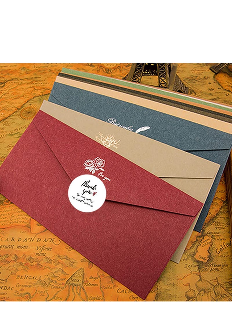 SOLARAE Sticker Thank You for Supporting My Small Business Packing, Bouquet, Wedding, Party 500 Pieces Per Roll - Image 2