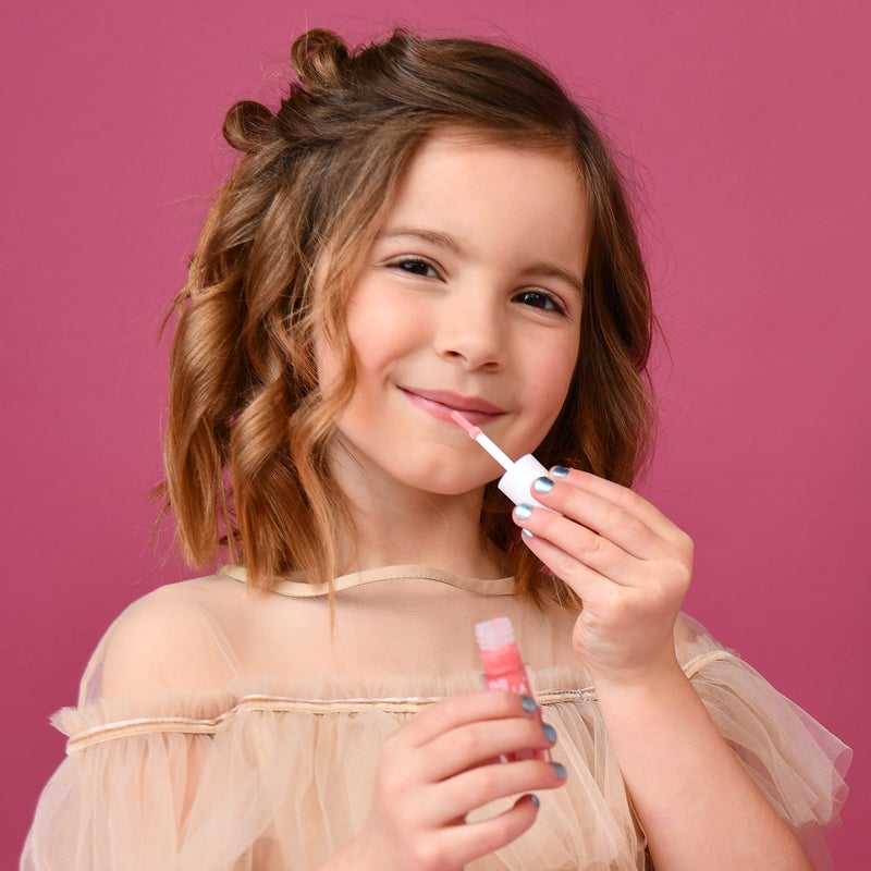 MISS NELLA Pink Secret Lip Gloss, Pink hydrating children Lip Gloss, watermelon scent, gentle on the skin. gives a sheer kiss of colour, with extra shine. - Image 3