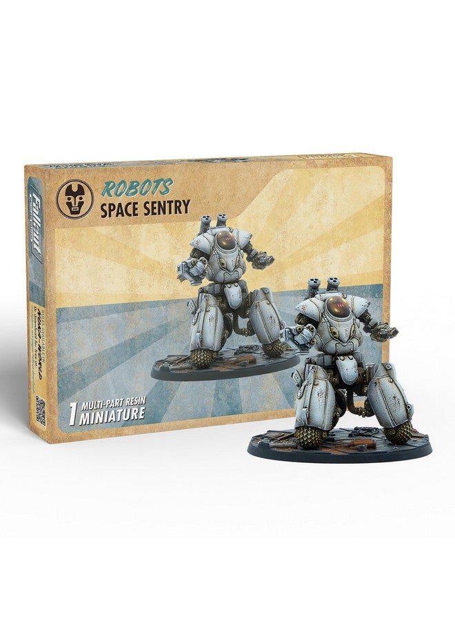 Modiphius Entertainment: Fallout: Wasteland Warfare - Robots: Space Sentry - 1 Figure, 32mm Unpainted Resin Miniatures, Tabletop RPG, Nuka World Wave - Image 4