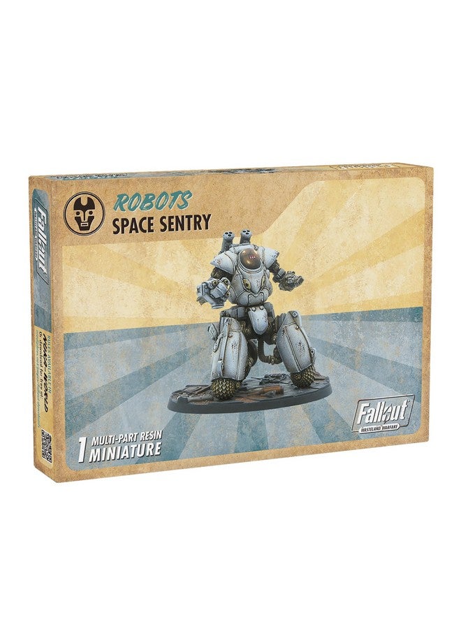Modiphius Entertainment: Fallout: Wasteland Warfare - Robots: Space Sentry - 1 Figure, 32mm Unpainted Resin Miniatures, Tabletop RPG, Nuka World Wave - Image 1
