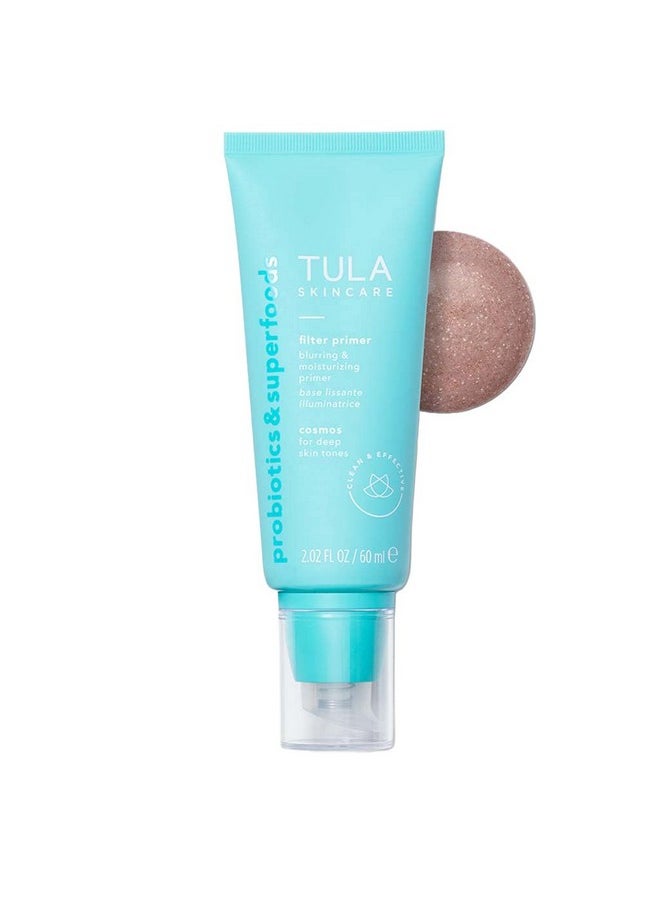 TULA - Skin Care Face Filter Blurring And Moisturizing Primer ; Smoothing Face Primer, Evens The Appearance Of Skin Tone & Redness, Hydrates & Improves Makeup Wear (Supersize, Cosmos;Deep) - Image 1