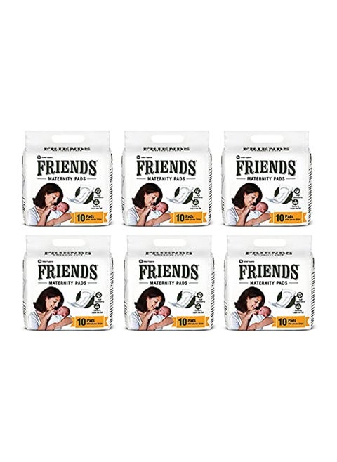 Friends Disposable Maternity Pads with Releasetape 60 Pcs