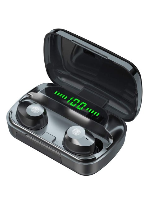 M5 TWS Bluetooth 5.1 Wireless in-Ear Earbud Earbud Headset with LED Digital Display for Home Gym Office - Black