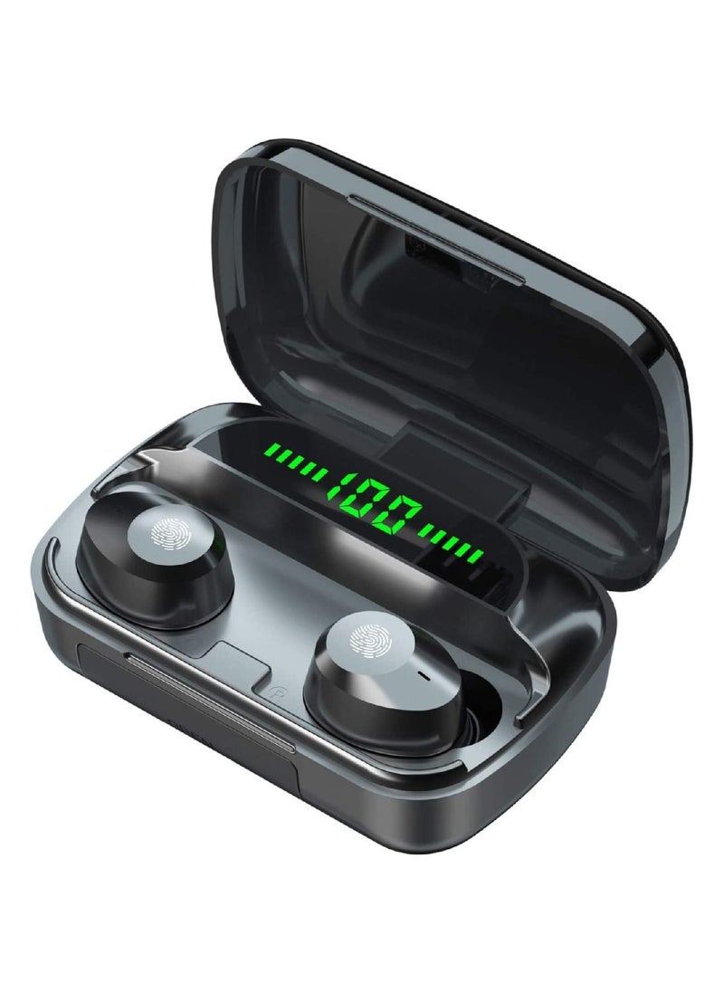 Generic - M5 TWS Bluetooth 5.1 Wireless in-Ear Earbud Earbud Headset with LED Digital Display for Home Gym Office - Black - Image 1