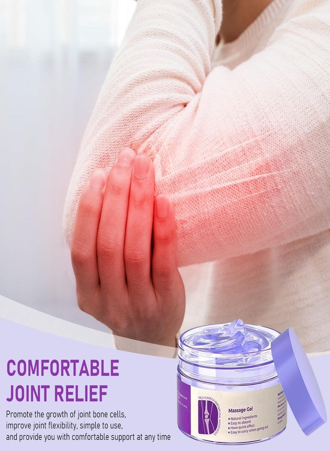 KLIFE 2 PCS Joint Gel Purple Gel, Purple Relief Soothing Massage Cream, Joint Activities Throughout The Body, Effective Soothes for Knees, Hands, Lumbar, Neck and Shoulders - Image 4