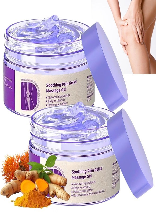 KLIFE 2 PCS Joint Gel Purple Gel, Purple Relief Soothing Massage Cream, Joint Activities Throughout The Body, Effective Soothes for Knees, Hands, Lumbar, Neck and Shoulders - Image 1