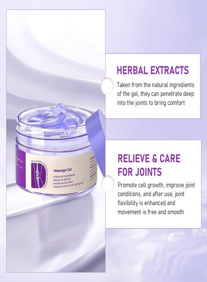 KLIFE 2 PCS Joint Gel Purple Gel, Purple Relief Soothing Massage Cream, Joint Activities Throughout The Body, Effective Soothes for Knees, Hands, Lumbar, Neck and Shoulders - Image 2