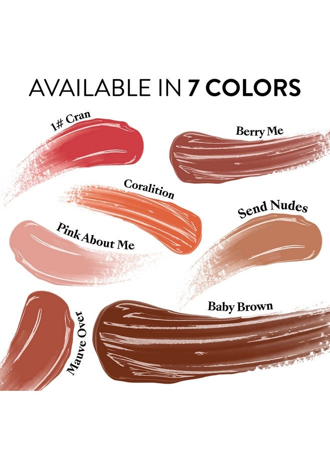 Mented Cosmetics ; Brown Nude Lip Gloss Baby Brown ; Vegan Paraben Free Cruelty Free Gloss Topper ; Long Lasting And Moisturizing Lipgloss - Image 4