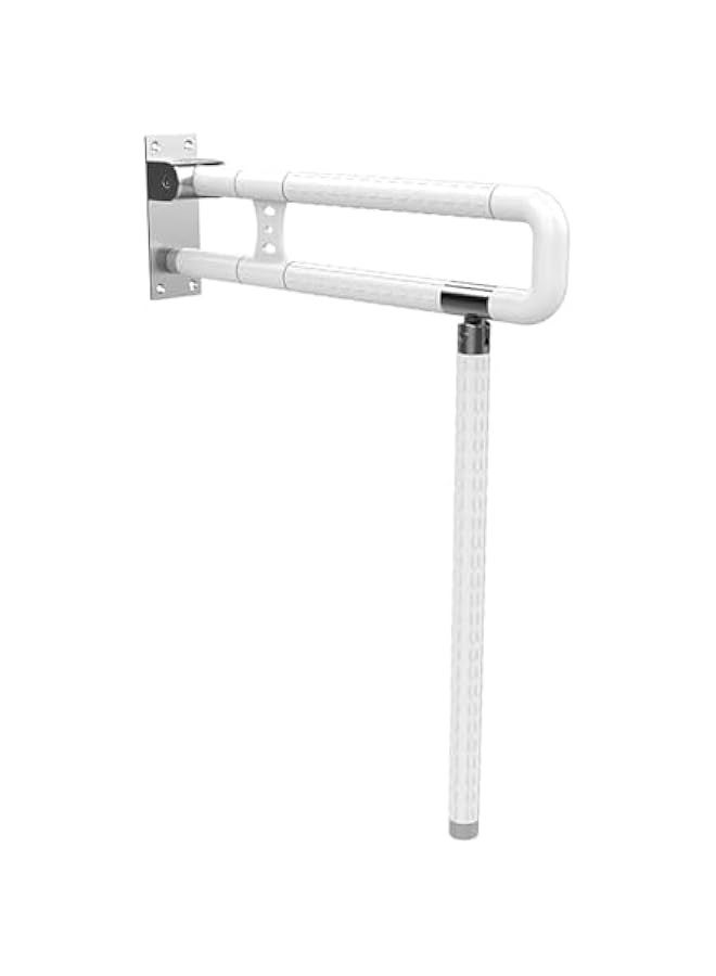 TRASSLE Toilet Grab Bar Bathroom Handrail Handicap Grab Bars Rails, Stainless Steel Auxiliary Tub Safety Handle Anti-Slip Flip Shower Grab Bars Home Health Care Equipment  - Image 1