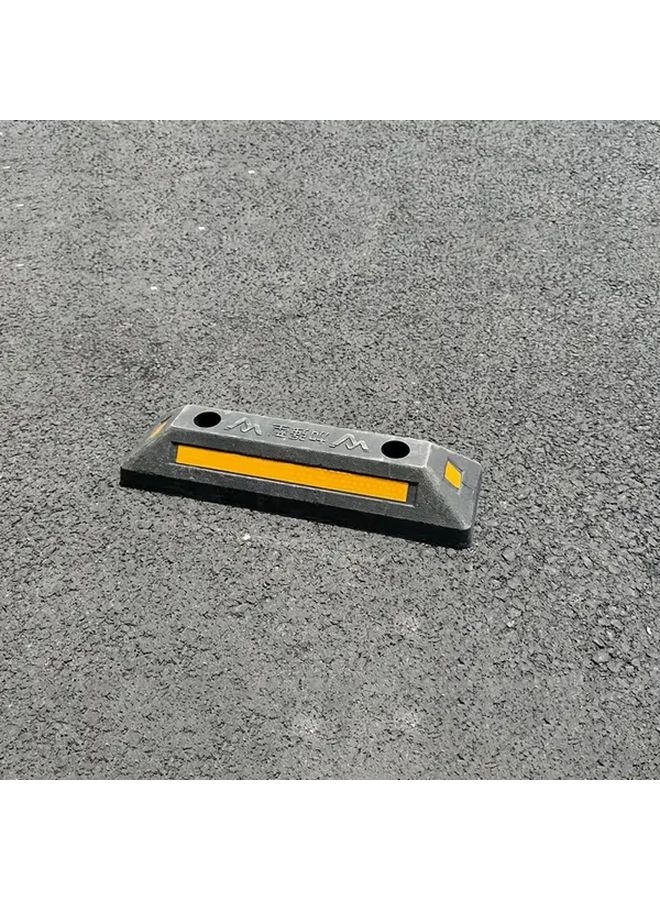 2Pcs Heavy Duty Adjustable Car Parking Barrier Black Upgraded Reinforced Stopper with Height Adjustment Multi Vehicle Garage Protector Wheel Blocker Driveway Parking Lot RV SUV Truck Easy Install - Image 1