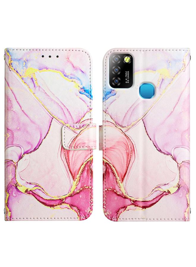 S-TOP Case For Infinix Hot 10 Lite / Smart 5 X657 PT003 Marble Pattern Flip Leather Phone Case - Image 2