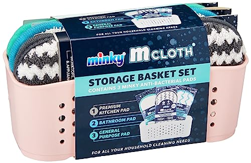 Minky Pink M Cloth Storage Basket Set - Image 5