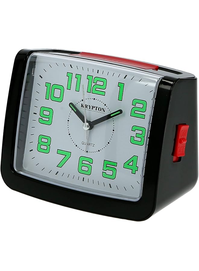 كريبتون ساعة منبه تناظرية على شكل جرس ساعة منبه عالية الصوت لديكور المنزل والمكتب - Image 3
