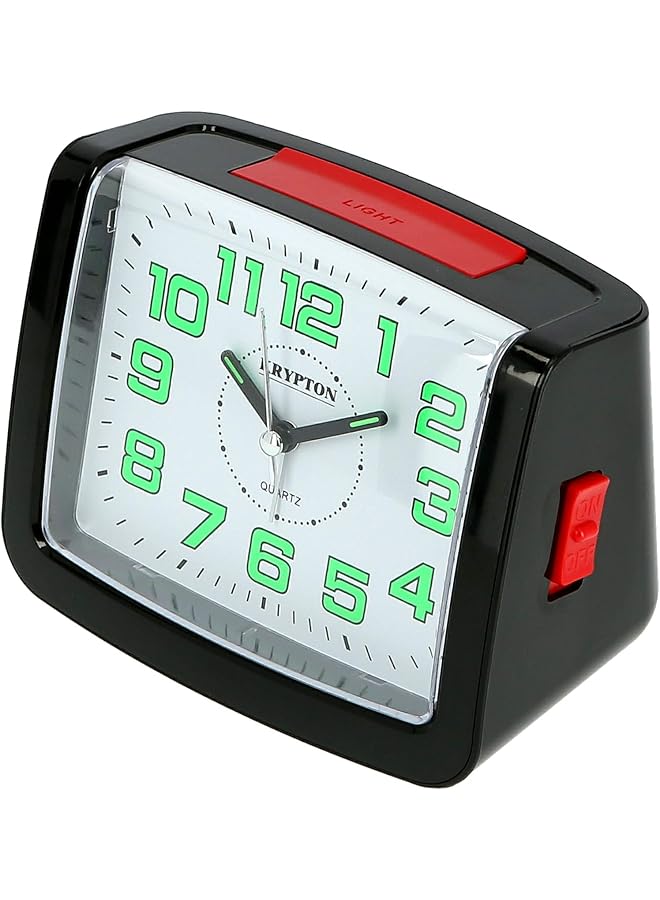 كريبتون ساعة منبه تناظرية على شكل جرس ساعة منبه عالية الصوت لديكور المنزل والمكتب - Image 1
