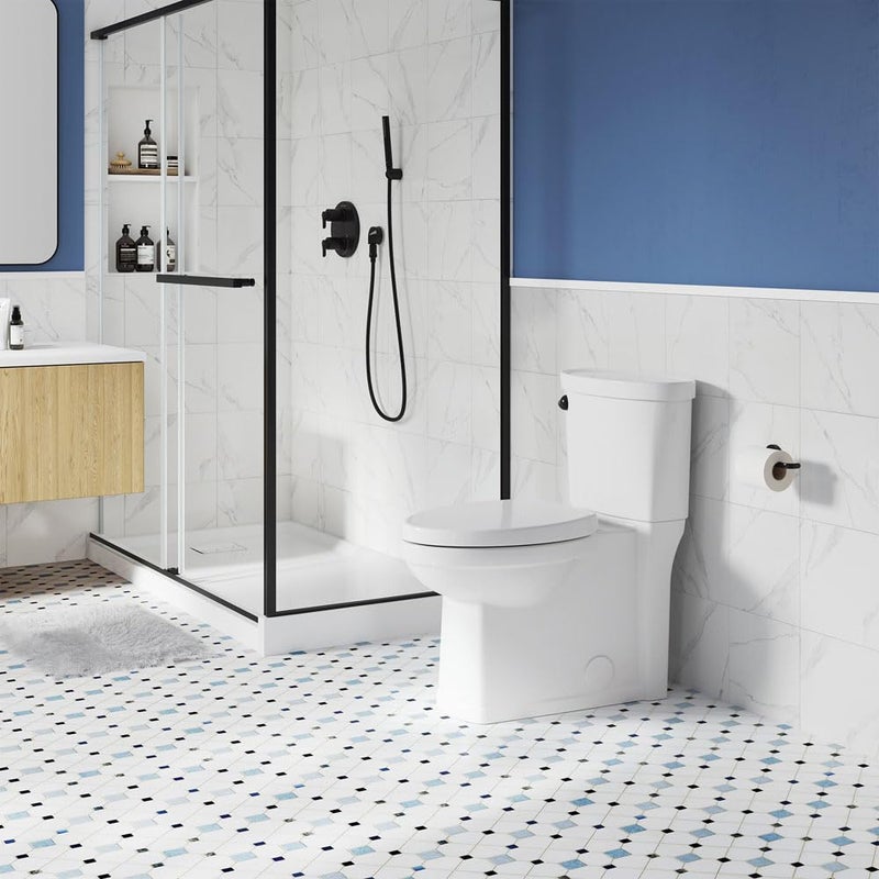 American Standard مقعد مرحاض أمامي مطول فاخر ببطء إغلاق قابل للتلسكوب من أمريكان ستاندرد 5025A65G.020، أبيض - Image 2