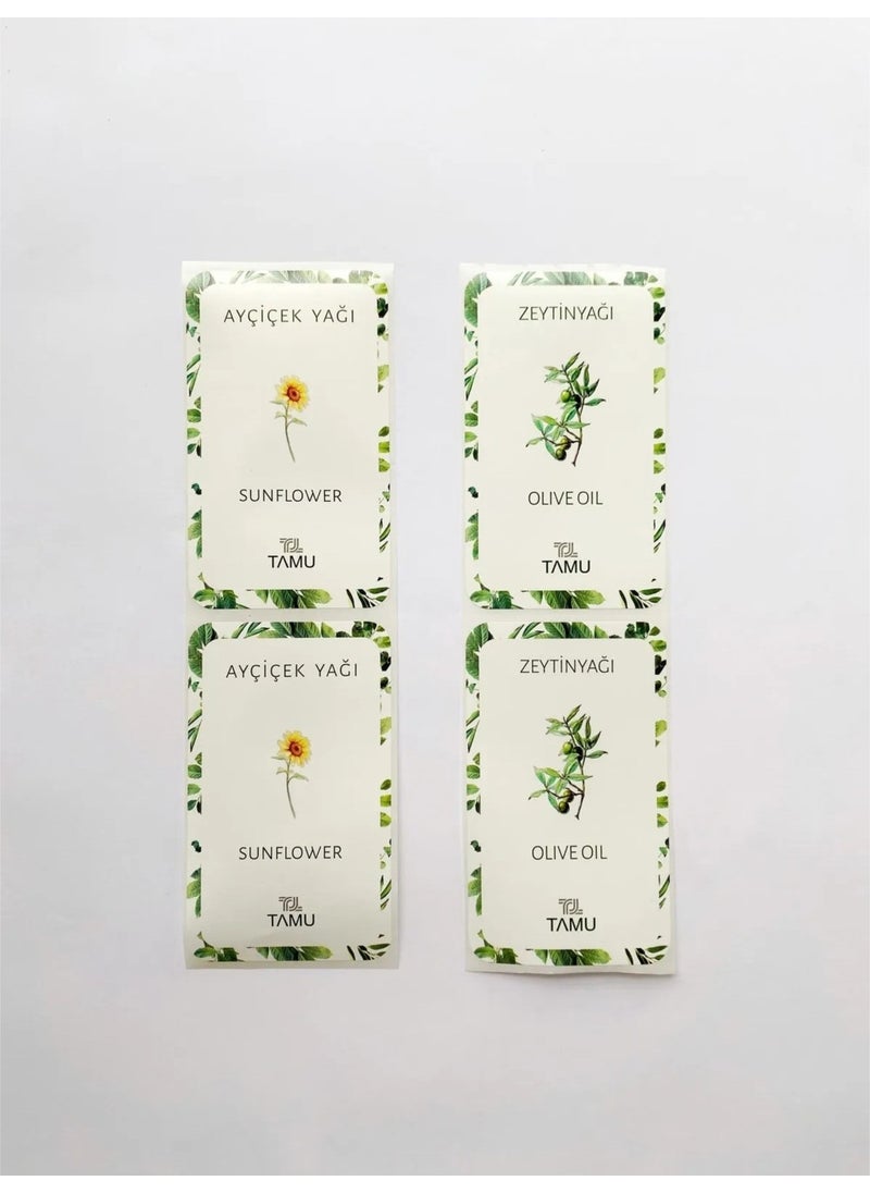 Tamu Oil Pot Cellophane Oil Cup Label Olive Oil Sunflower Oil 2 Pack  - Image 2