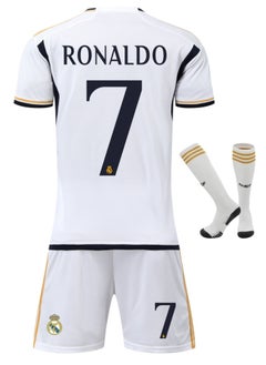 ماركة غير محددة 2324 قمصان ريال مدريد رونالدو #7 قمصان ريال مدريد لكرة القدم قميص كرة القدم للأطفال بدلة تدريب كرة القدم  - Image 1
